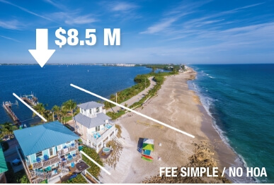 $8.5M Stuart oceanfront fee simple no HOA