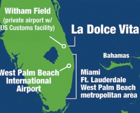 La Dolce Vita location map