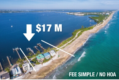 $17M Ocean-to-River Stuart FL fee simple no HOA